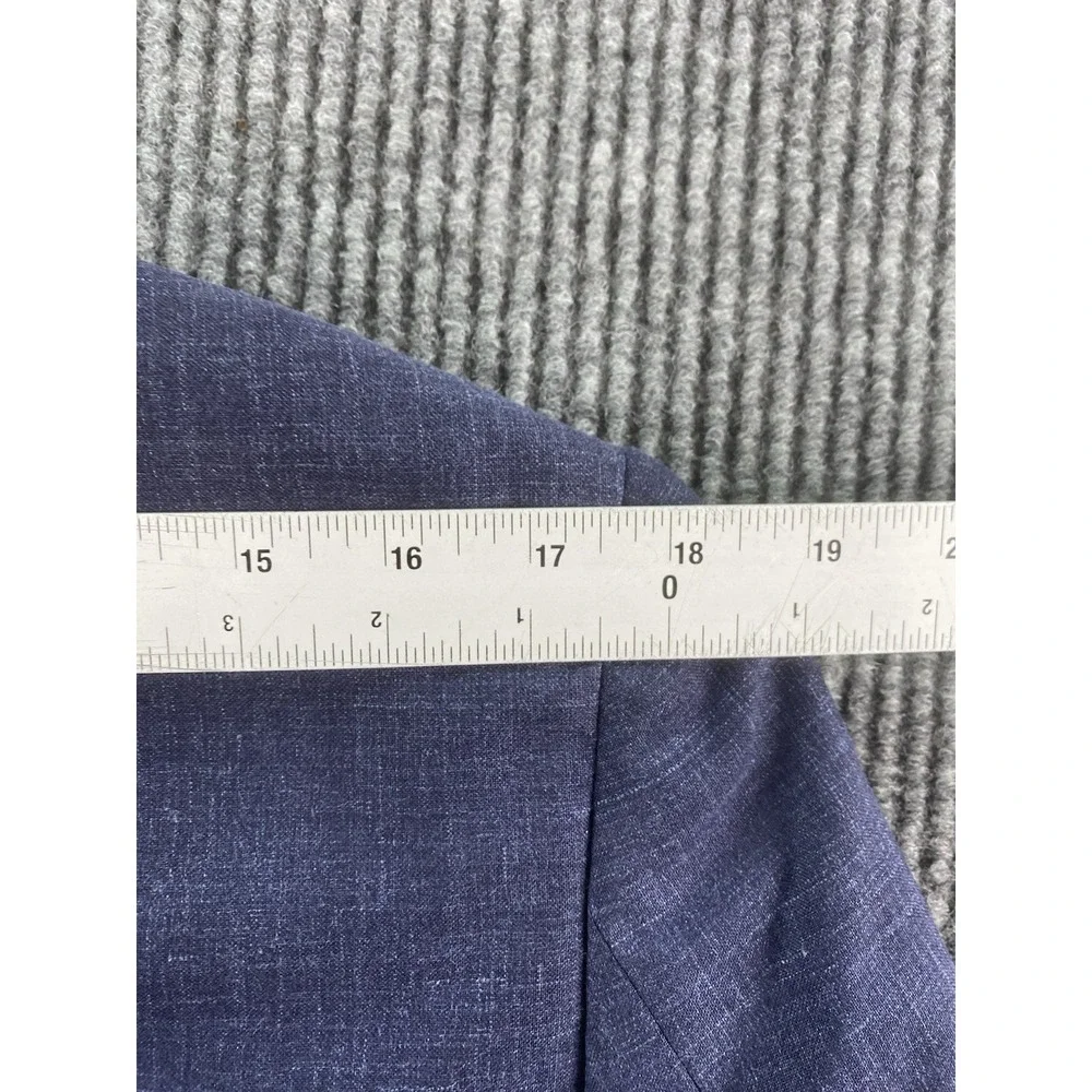 Banana Republic Sport Coat 40 R Bue Wool Silk Linen Summer Vitali Barberis Italy